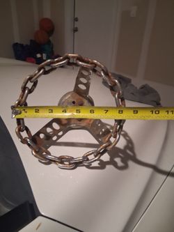 8in crome chain stearing whee