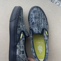 Vans x FDMTL Distressed Indigo Slip On Denim Sample Sz 9