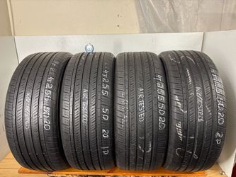 Set 4 tires 255 50 20 goodyear assurance finesse
