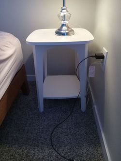 Bedside white table