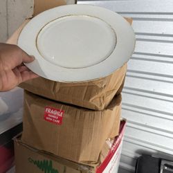 White Charger Plates 