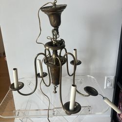 Antique Brass Chandelier Small Scale