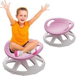 Sensory Spinning Chair,with Double Armrests 360° Spinning PE Material Easy to Carry Spin Seats for Autistic Children Relief Motion Sickness 
