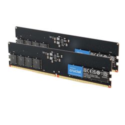 Crucial 128GB Kit (2x64GB) DDR5 RAM 5600MHz Desktop Memory Kit, UDIMM CT2K64G56C46U5 (NEW)