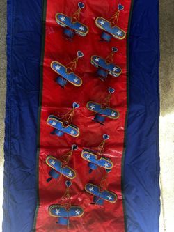 Blue Airplane Christmas Ornaments