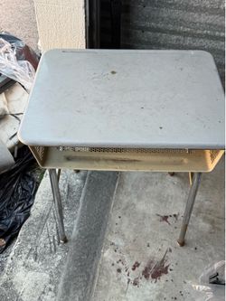 Vintage Metal Folding Card Table