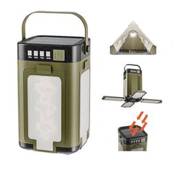 Solar LED Camping Lantern Rechargeable Portable Light