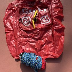 2-person Inflatable Towable Tube for Boating with Deck Seats & Backrest