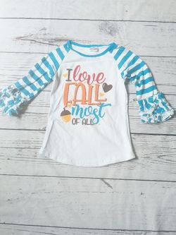 Girls I love Fall Shirt (L/5T)