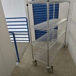 By Uline Metal Wire Rack With 4 Adjustable Shelves 