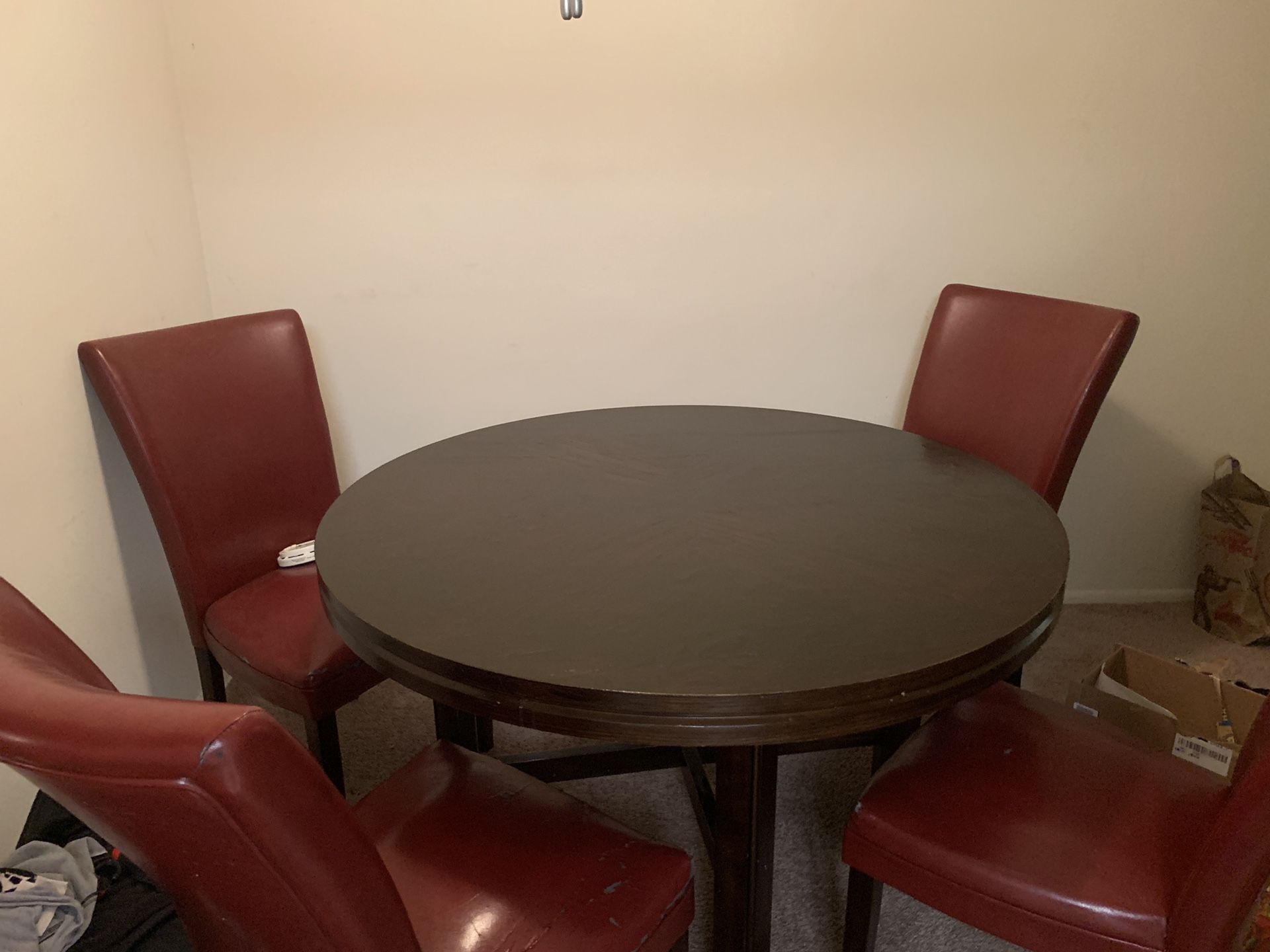 Solid wood 4 seater dining table