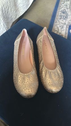 Flat gold shoes Sabrina’s