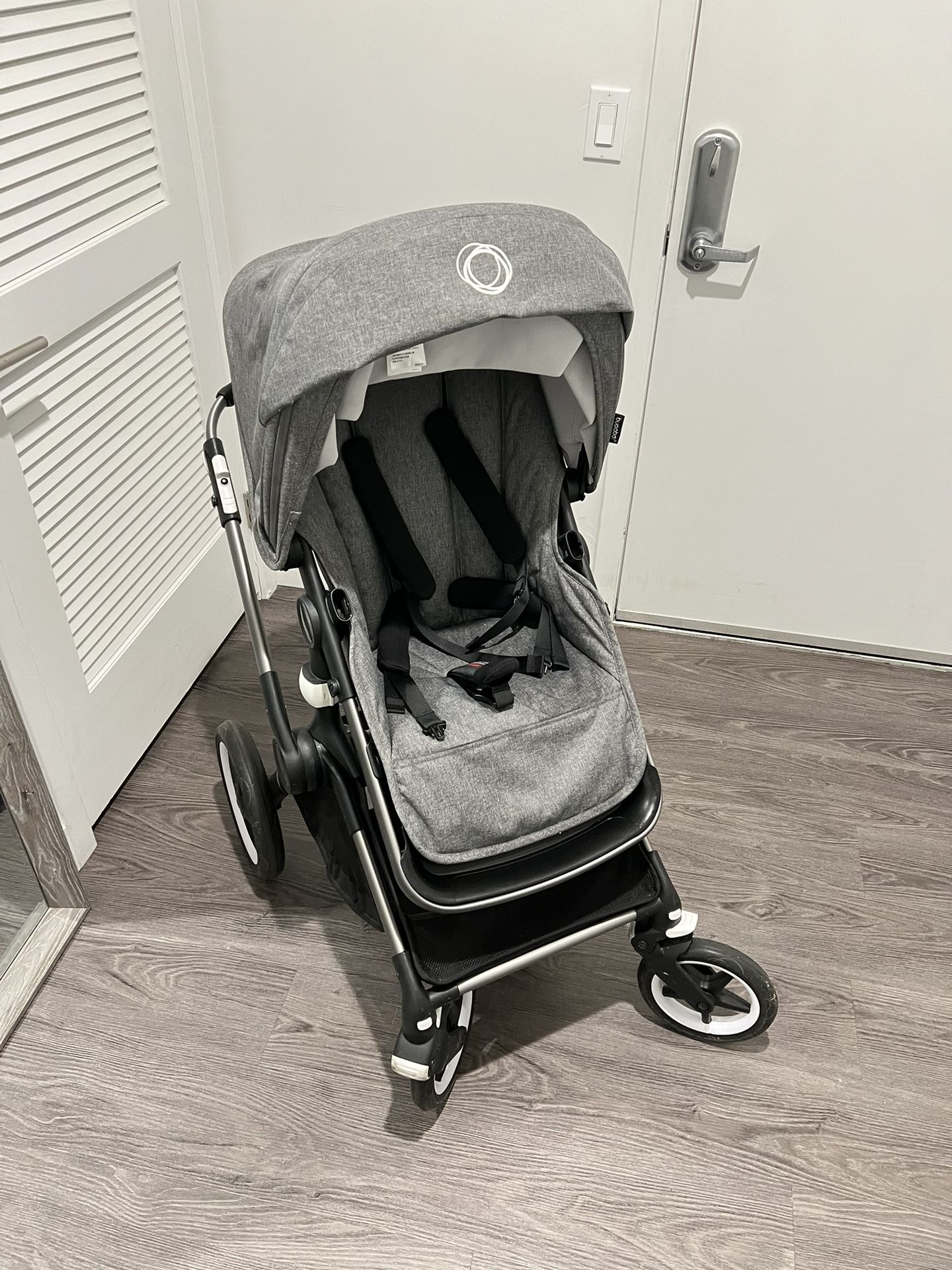 Bugaboo Fox 3 Stroller, 2022, Black, Grey Melange