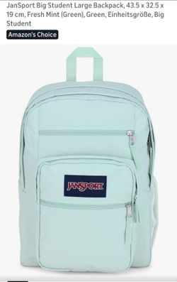 JanSport Big Student XL Backpack Fresh Mint Green