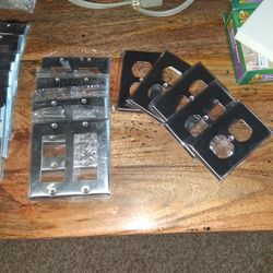 11 Stainless Single Switch Plates, 4 Double Switch, 5 Outlet, 11 Insulation Pads