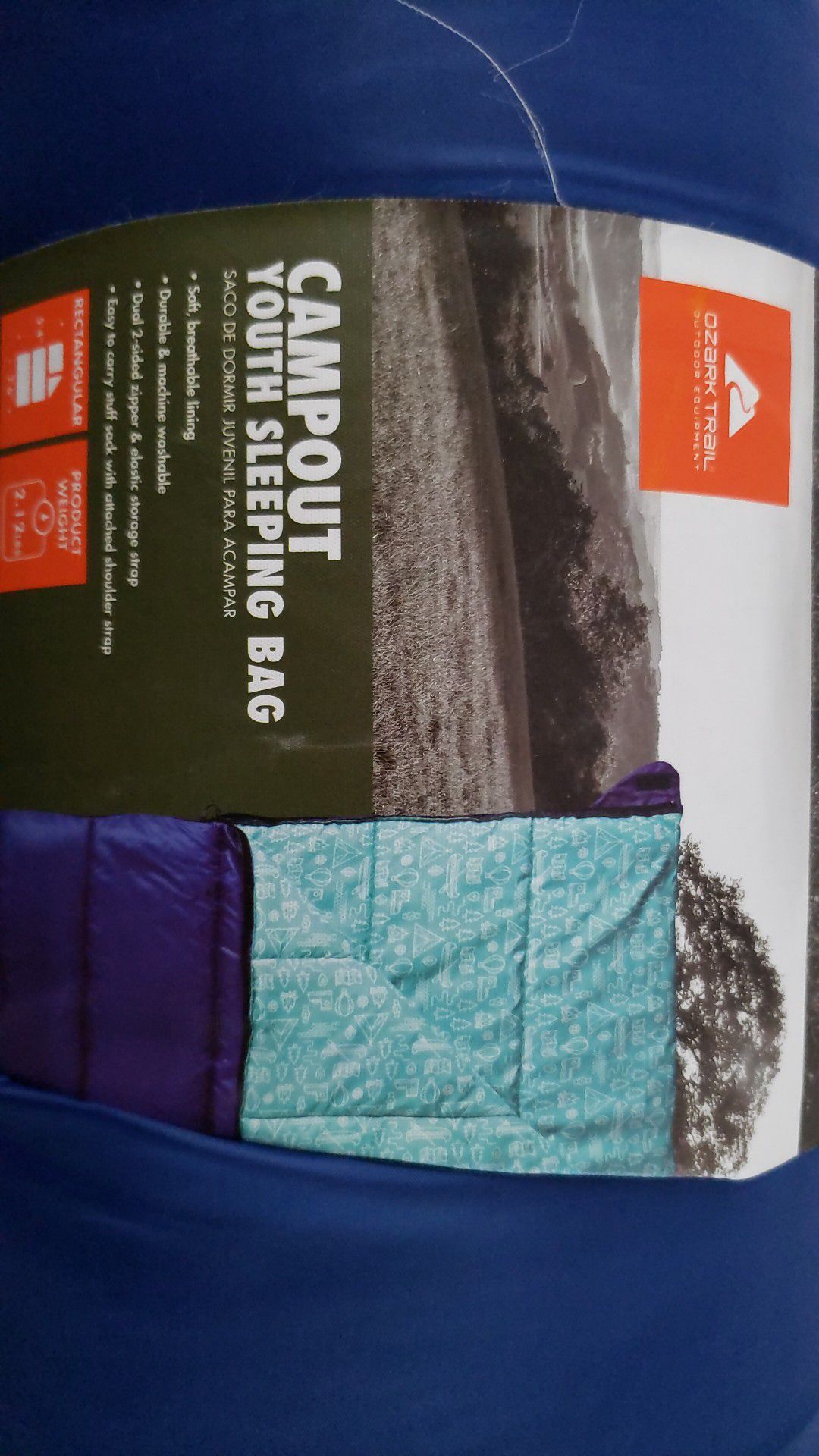 Ozark trail campout youth sleeping bag