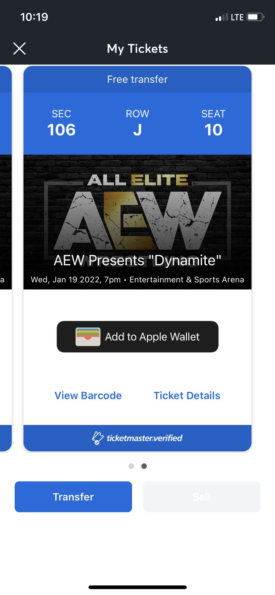 AEW Wrestling Tickets 