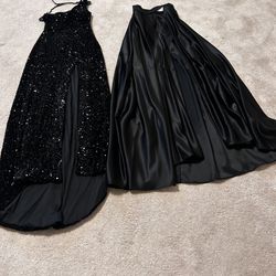 Even Gown With Detachable Skirt.