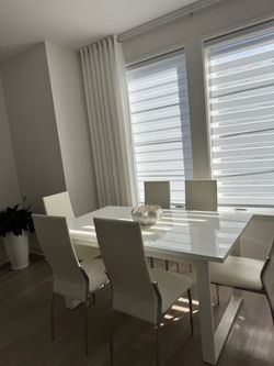 Pick up the dining room chairs immediately