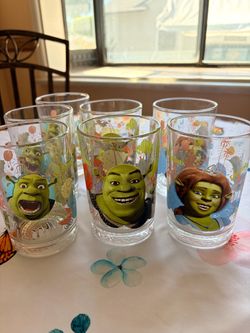 Shrek McDonald's Collector Glasses Set of 6