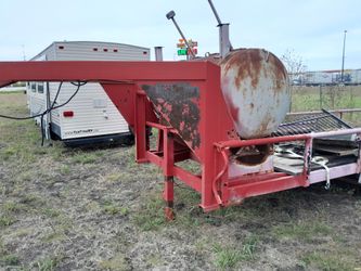 Big Red Smoker Goose Neck Trailer