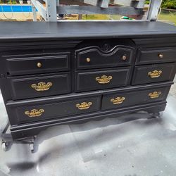 Black And Gold Dresser