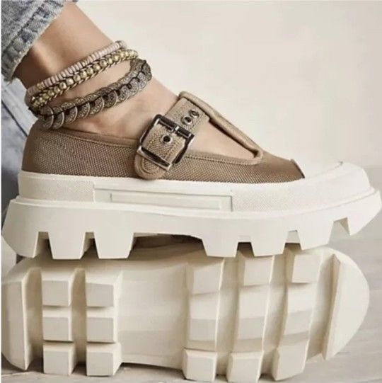 New Free People Jeffrey Campbell Marley Mary Jane Platform - Size 8.5 NEW