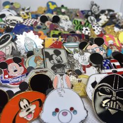 25 Disney Pins Random Assorted , Good Deal 