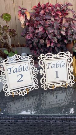 17 Table Number Stands