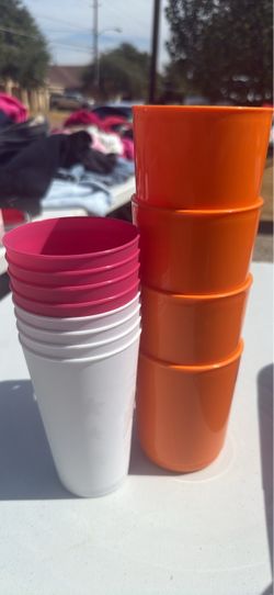Plastic Cups and Bowls Set
