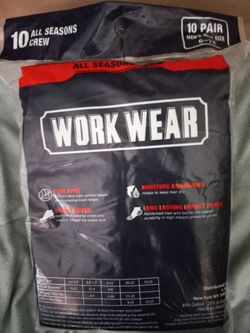 10 pairs of crew socks