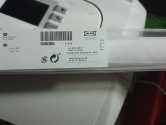 Ikea Sheer Patterned Panel Blind Yrla 24×118 New