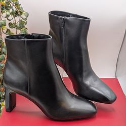 Kelly & Katie KK-Maeli Black Ankle Boots Size 8M Block Heel – Brand New in Box