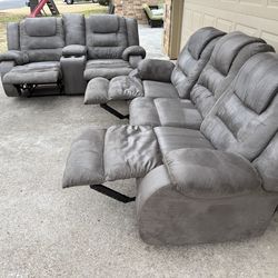 Ashley Furniture Reclining sofa and loveseat