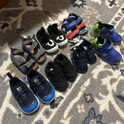 Lot Of 7 Toddlers Shoes Size 4 ! Price $45 Firm ! Not Selling Separately 