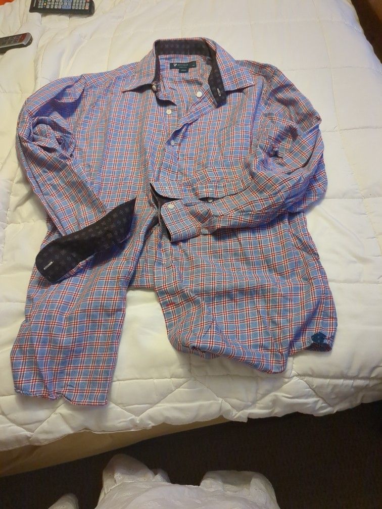 Cremieux Collection Long Sleeve Shirt Size Large