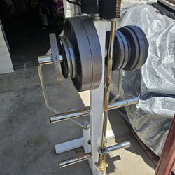 Barbell Setup With Weights