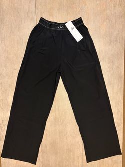 Alo Black Wide-Leg Pants with Tags brand new‼️ size medium