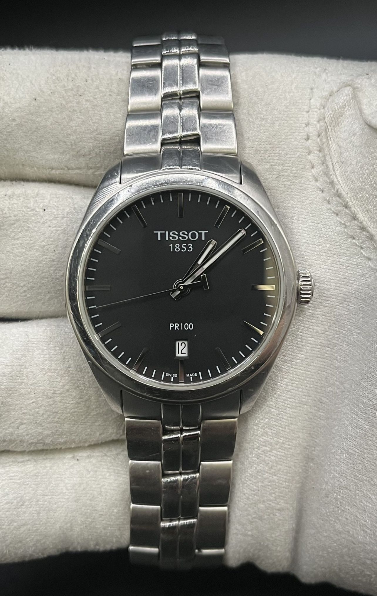 Tissot PR 100 Quartz Black Dial Stainless Men’s Watch T101410A *4892