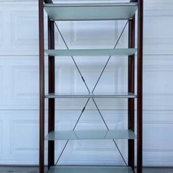 Perfect Bookcase Shelf Cabinet  Frosted Glass Shelves 