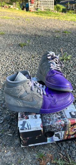 Jordan 1 high Purple and grey