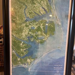OBX Framed Map
