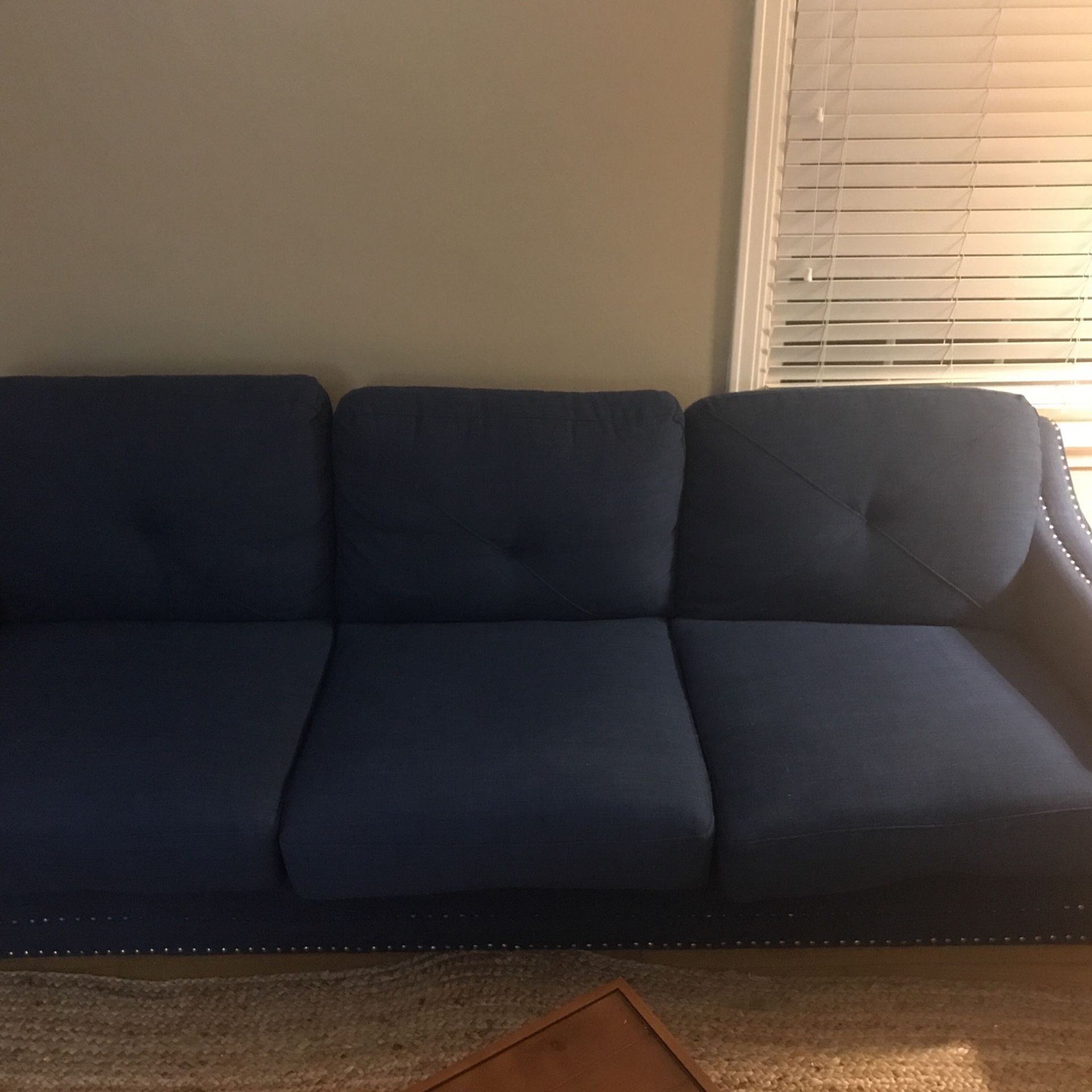 Blue Couch  90” 