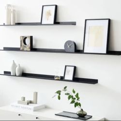 West Elm Floating Dark Bronze Wall Shelf