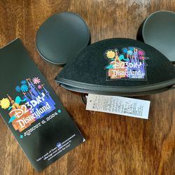 Disneyland Exclusive D23 Day 2024 Mickey Ears hat & Poster Map Combo NWT