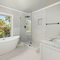 Fixed Shower Glass Panels from $135 – Frameless
