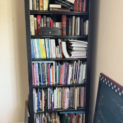 Black Bookshelves with/without books (2 stock)