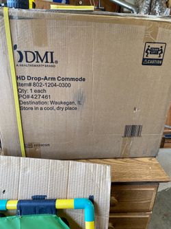 HD Drop-Arm Commode