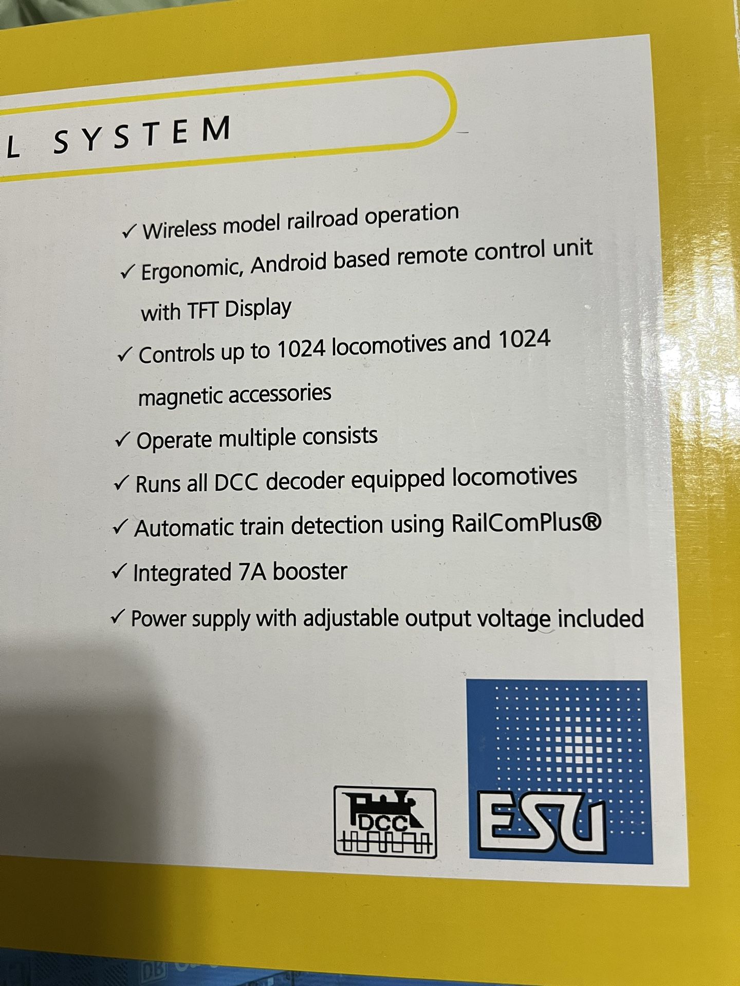 ESU Cab Control With Wireless Throttle