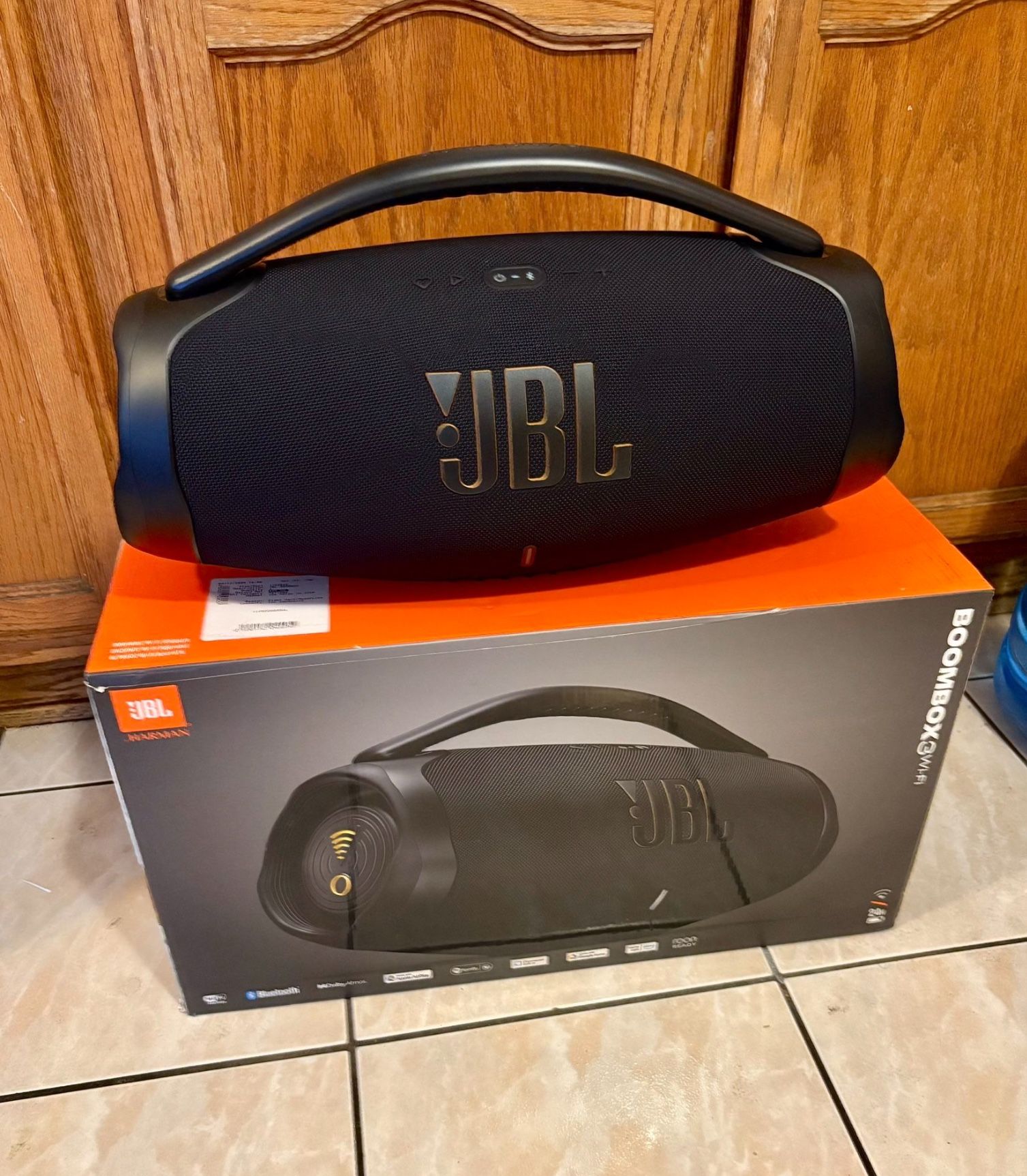 JBL - Boombox 3 (WiFi) Portable Bluetooth Speaker – Massive Sound + Huge Bass | WiFi & Bluetooth
